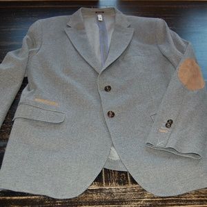 Massimo Dutti Blazer with leather patches New without tags